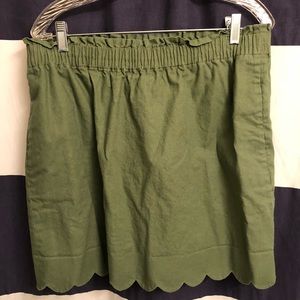 J Crew olive green skirt